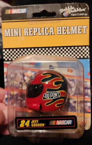 Bobble Dobbles NASCAR Jeff Gordon #24 Mini Replica Hand painted Helmet  DuPont Cover