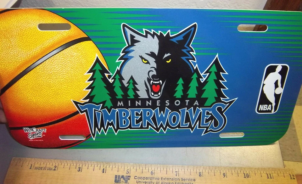 Minnesota Timberwolves NBA basketball team License Plate, t-wolves, USA made - Image 1 of 1