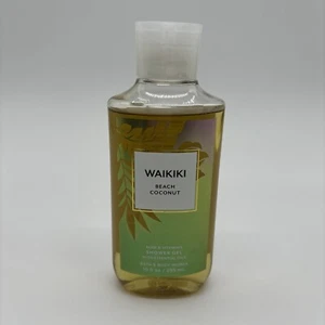 Bath and Body Works Shower Gel 10 oz WAIKIKI BEACH COCONUT Aloe + Vitamin E - Picture 1 of 5