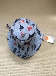 NWT Dozer Baby Boys Large Bucket Hat Light Blue Ocean Kai 12-24 Months - Picture 1 of 8