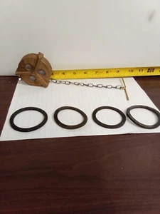 2 1/2" Fuel Cap Metal Fuel Cap With Chain & Gaskets - Picture 1 of 6