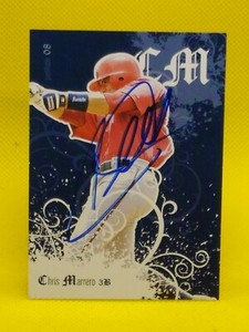 Chris Marrero 2008 Just Minors Justifiable #JF-30 (PERSONAL AUTOGRAPH) Nationals