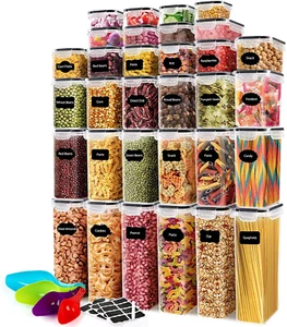 68 PCS Airtight Food Storage Containers with Lids BPA Free,Cereal Containers Sto - Picture 1 of 6