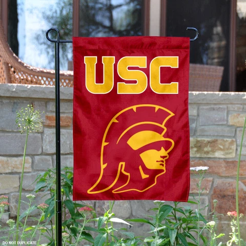 USC Trojans Trojan Head Garden Flag and Yard Banner Cover