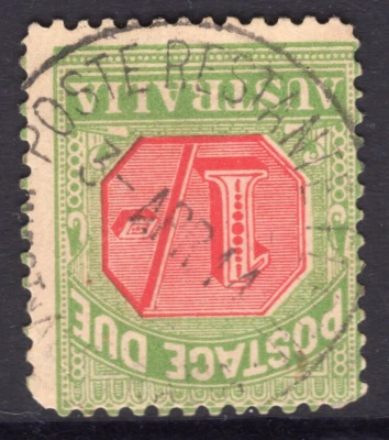 Australia 1/- Shilling Red & Green Postage Due Poste Restante 1914 - Image 1 of 2