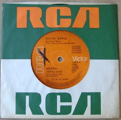 DAVID BOWIE 7" PROMO Young Americans /Knock on Wood SOUTHAMERICA Ed. 1975 - Image 1 of 3