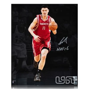 Yao Ming Houston Rockets Signed "HOF 16" 16x20 Photograph Photo USA SM BAS #2 - Picture 1 of 4