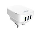 Chargeur rapide 3 ports USB secteur mur britannique 3 broches iPhone iPad Android Samsung