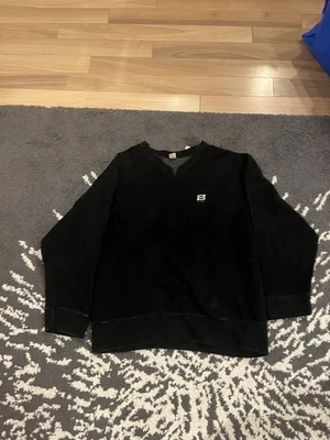 90s stussy made in usa sweater size xl black heavy cotton  - Image 1 of 4