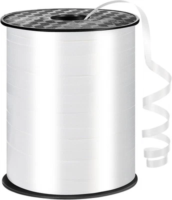 Cinta rizadora blanca de 600 yardas cuerda de globo de 1/5 pulgadas y corazón rojo  Foto 1 de 4