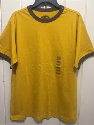 Canyon River Blues CRBShirt Hombres Camiseta Amarilla 100% Algodón Talla M ¡NUEVA! Foto 1 de 4