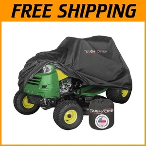 Schwarze Abdeckung für Aufsitzrasenmäher - 90" x 56" x 59" - Kordelzug - Bild 1 von 10