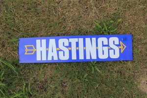 Letrero Hastings Metal Rack Vintage Metal 22" x 5" Publicidad - Imagen 1 de 5