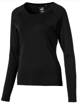 Camisa Puma Mujer Dry Cell Sun Crew Manga Larga-Negra-Mediana Nueva Con Etiquetas Foto 1 de 4