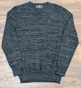Suéter DRAVUS Para Hombres Mediano Negro Gris Tejido Cuello Redondo Pullover Sudadera Térmica - Imagen 1 de 8