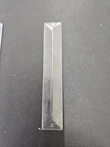 20Pcs Acrylic Trimming Triangle Chandelier Parts 2Holes Prism Part Pendant 100mm - Picture 1 of 4