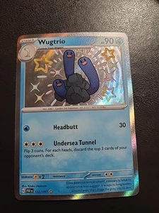 Wugtrio 122/091 Paldean Fates Shiny Rare Holo Pokémon TCG NM - Picture 1 of 2