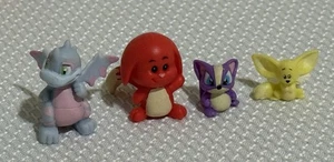 Neopets Serie 1 Mini Figuren Lot gestreift Scorchio rot Kacheek Faellie Mazzew - Bild 1 von 5