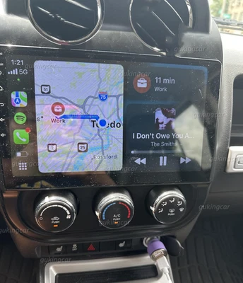 For Jeep Patriot Compass 2009-2016 Carplay Car Stereo Radio GPS Android 13 +CAM Foto 1 de 4