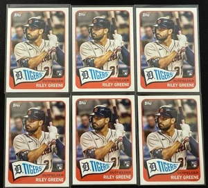 Lot (6x) 2023 Topps Archives ROOKIE Riley Greene #113 RC Detroit Tigers - Picture 1 of 2