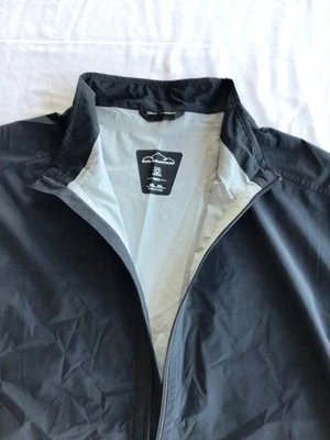 Chaqueta Sun Mountain Monsoon Golf Equipo de Lluvia Negra Cremallera Para Hombre Talla 2XL. Impermeable Foto 1 de 4