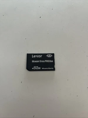 512MB Lexar Memory Stick Pro Duo PSP Memory Card Sony Playstation Camera  sony - Image 1 of 2
