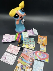 1999 CARTOON NETWORK POWERPUFF GIRLS Bubbles. + STICKER / Drawing SET COMPLETE - Picture 1 of 12
