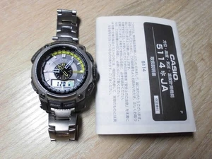Casio Pro Trek PRW-5000T-7JF Radio Solar Working - Picture 1 of 10