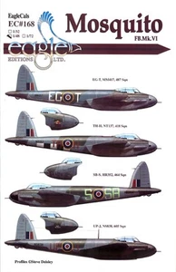 EagleCals Decals 1/48 DE HAVILLAND MOSQUITO FB.Mk.IV Fighter Bomber Part 1 - Bild 1 von 5