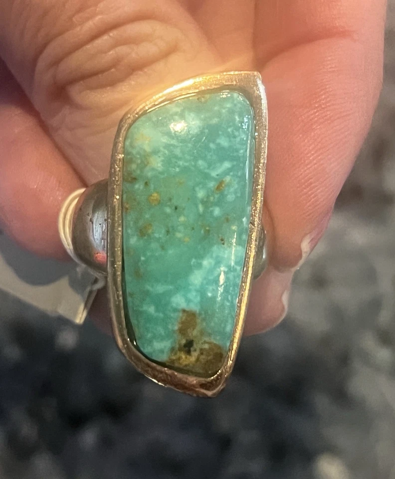 Barse Abstract Green Turquoise Ring Size 8