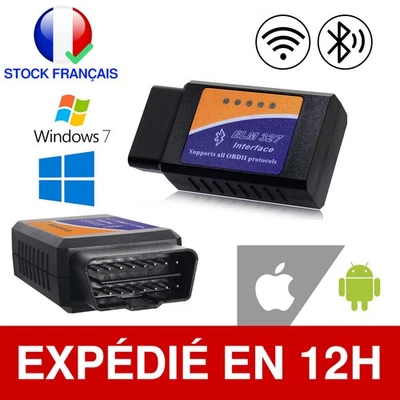 Elm327 Interface Diagnostic Voiture Bluetooth Wifi Compatible Android Obd2 Ios