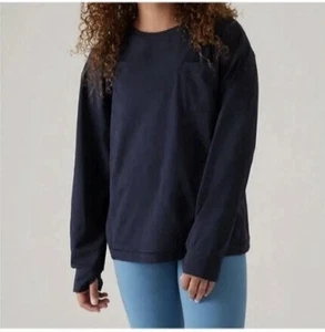 Athleta Girl Youth XXL 16 Supima Oversized Long Sleeve Shirt - Picture 1 of 9