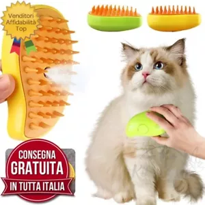 3 in 1 Spazzola Vapore Del Gatto, per Lo Spargimento, per La Cura Di Cani a Pelo - Foto 1 di 15