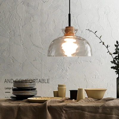 Glass Pendant Lights Kitchen Light Room Ceiling Lamp Canteen Chandelier Lighting - Image 1 of 4