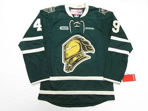 LONDON KNIGHTS ANY NAME / ANY NUMBER OHL GREEN CCM PREMIER 7185 HOCKEY JERSEY - Picture 1 of 5