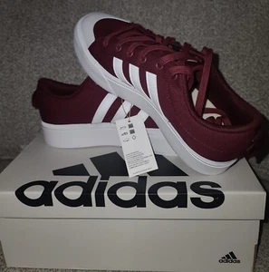 Womens Size 11 Adidas Bravada 2.0 Platform Casual Sneakers Red Cloud White - Picture 1 of 6