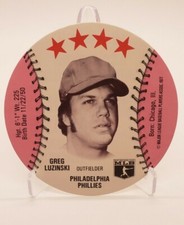 Vintage 1977 Chilly Willee Greg Luzinski Philadelphia Phillies Star MSA Disc 