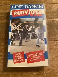 Line Dance Party USA VHS Video Honky Tonk Stomp 4 Corners & More - Foto 1 di 4
