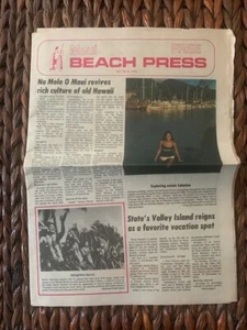 Maui Beach Press. Vintage Hawaii Publikation OKT. 1978.LAHAINA,KULTUR,KARTE ETC. - Bild 1 von 2