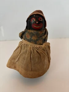 Vintage Black Wooden Handmade Waddle Doll 4.25" Height - Picture 1 of 4