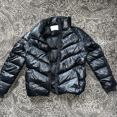 Athleta Black Puffer Medium Women’s  - Image 1 of 4