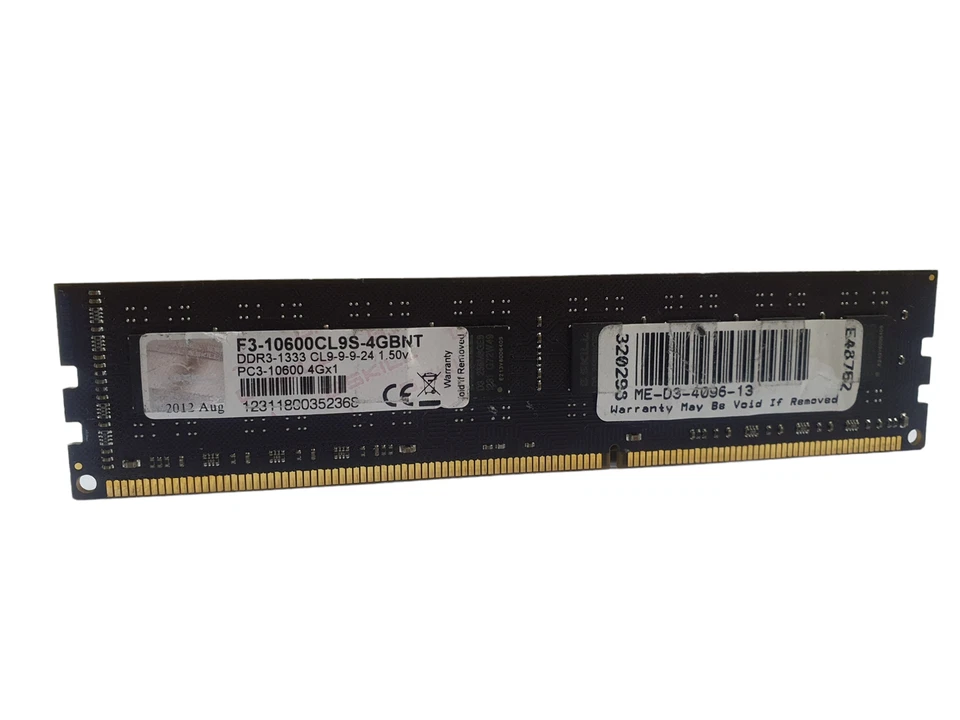 G.Skill F3-10600CL9S-4GBNT 4GB PC3-10600 DDR3-1333 Desktop RAM - Image 1 of 1