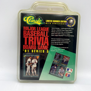 1991 Classic Major League Baseball Trivia Board Game Series 3 Nolan Ryan Sealed