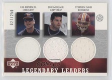 2002 UD Superstars Legendary Leaders Triple /250 Cal Ripken Jr Jaromir Jagr HOF