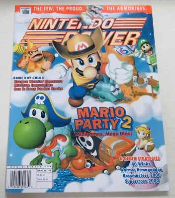 Nintendo Power Magazine # 128 January 2000 Mario Party w/ Poster, Rare NewsStand - Image 1 of 4