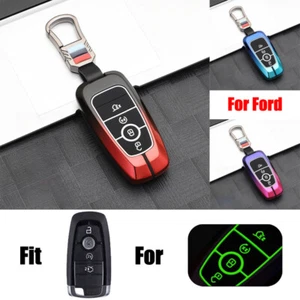 Alloy Silicone Car Key Fob Case Cover For Ford Explorer Fusion Mustang F150 F250 - Picture 1 of 13