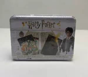 Harry Potter Playing Card Set in Special Edition Tin by Aquarius 2 Decks - New! - Picture 1 of 5