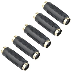S-Video Buchse auf Buchse Mini Din 4 PIN Composite Kabel adapter Gender Change - Picture 1 of 5