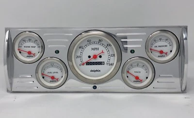 1941 1942 1943 1944 1945 1946 Chevy Truck calibre 5 tablero cuadro blanco Foto 1 de 4