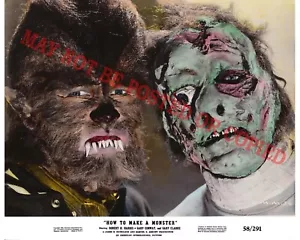 HOW TO MAKE A MONSTER - AIP HERMAN COHEN - RARE BRITISH COLOR SHOT - 8X10 REPRO - Picture 1 of 1